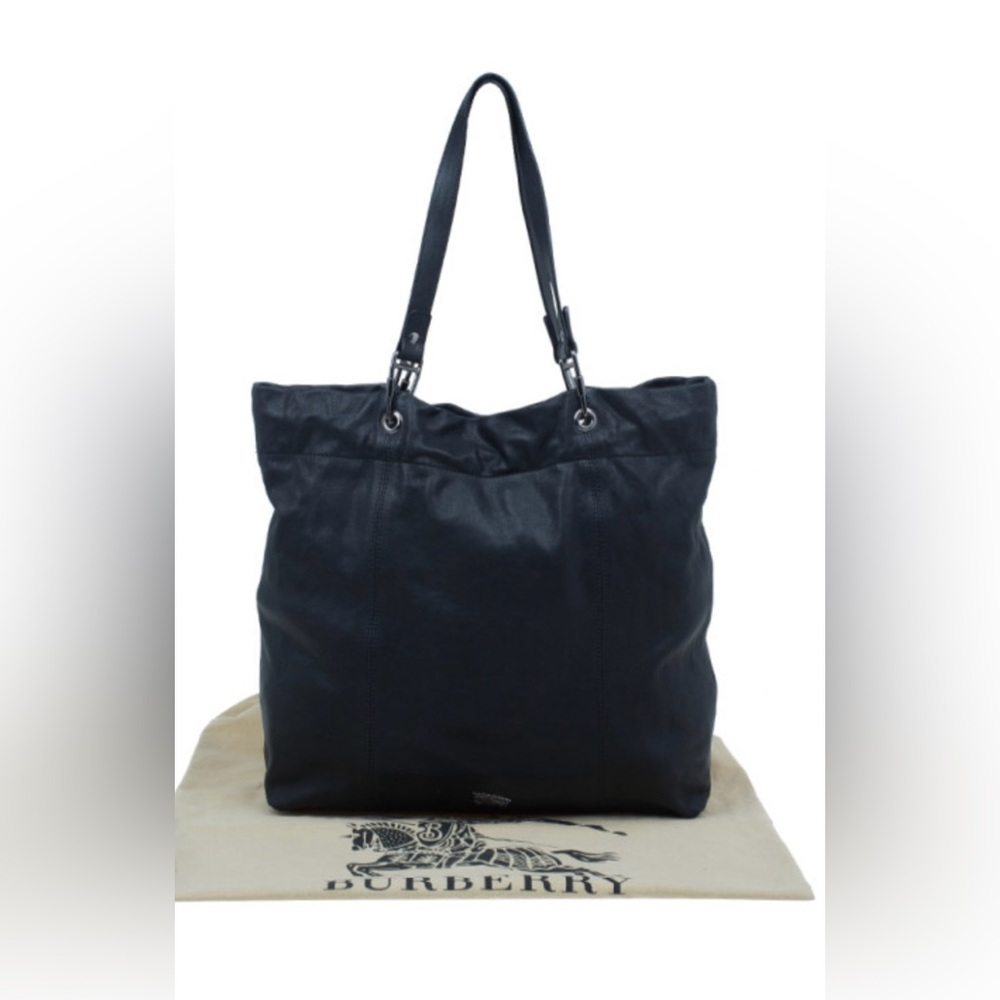 Burberry Black Leather Tote